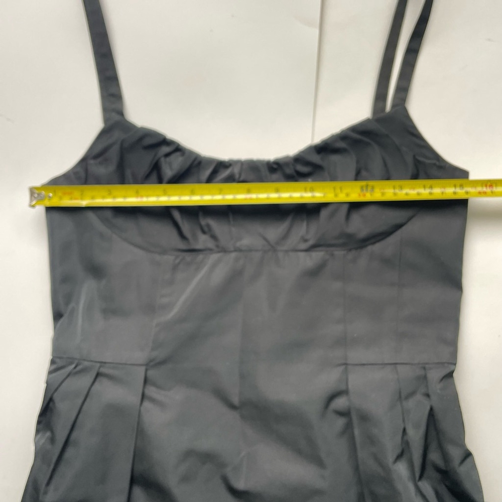 Lida Baday Black Taffeta Dress – Size 4 - Picture 7 of 8